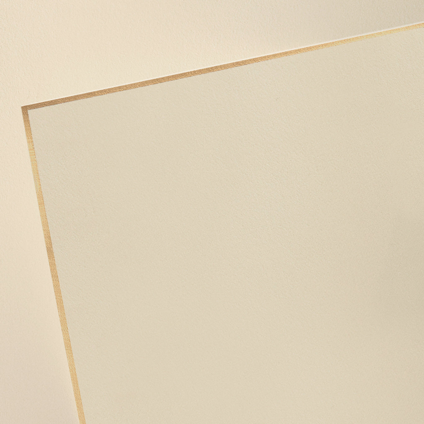 Writing Paper - Crane - Ecru with Gold Border Half Sheet