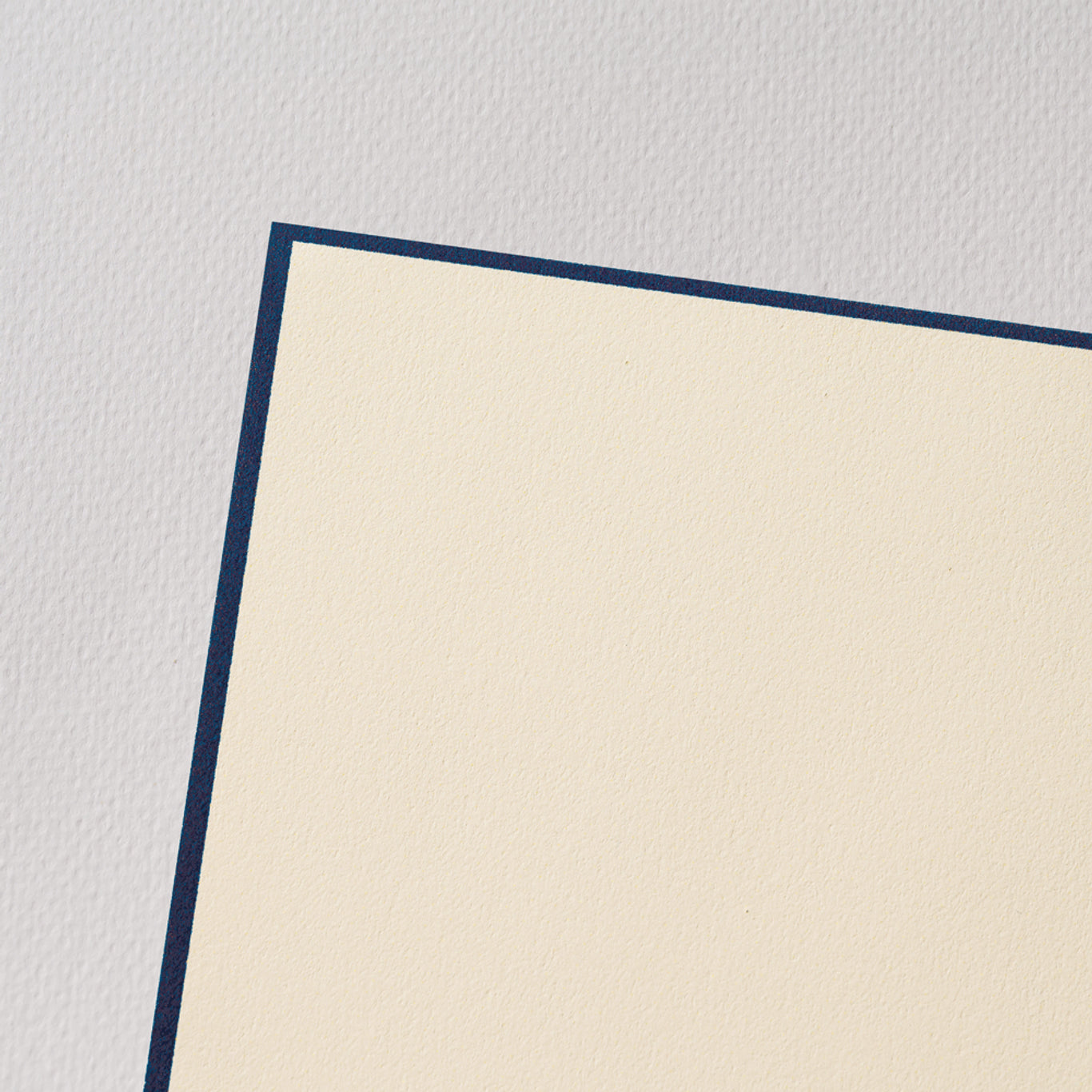 Writing Paper - Crane - Navy Border on Ecru Paper
