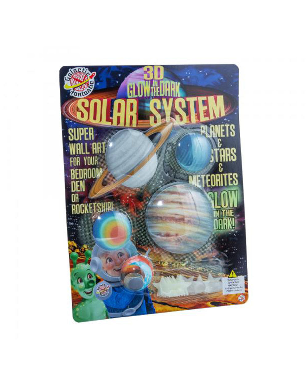 3D Glow In The Dark Solar System Wall Art