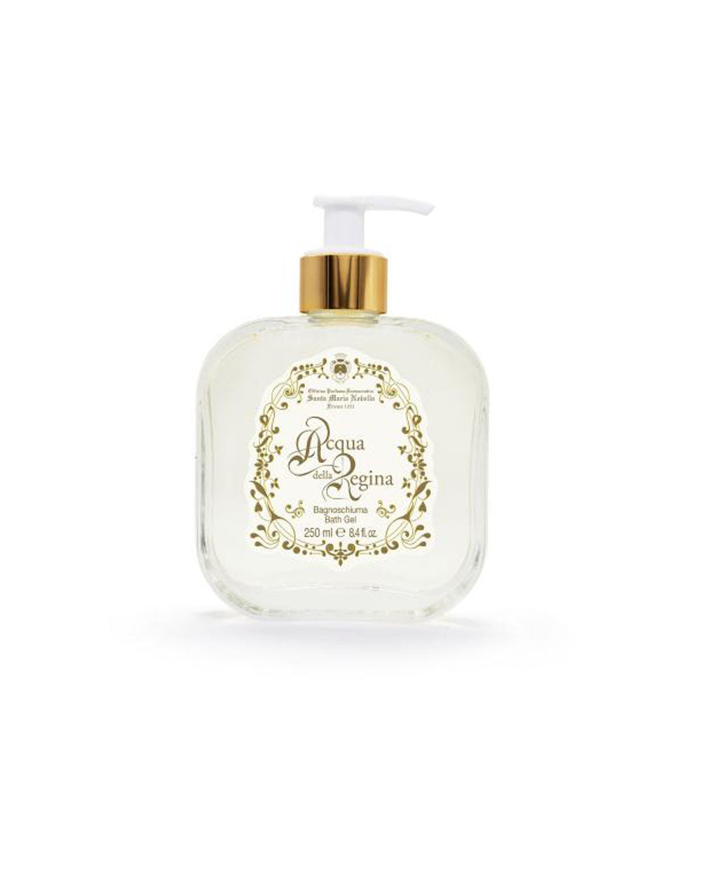 Acqua della Regina - Bath & Shower Gel - Glass Pump Bottle