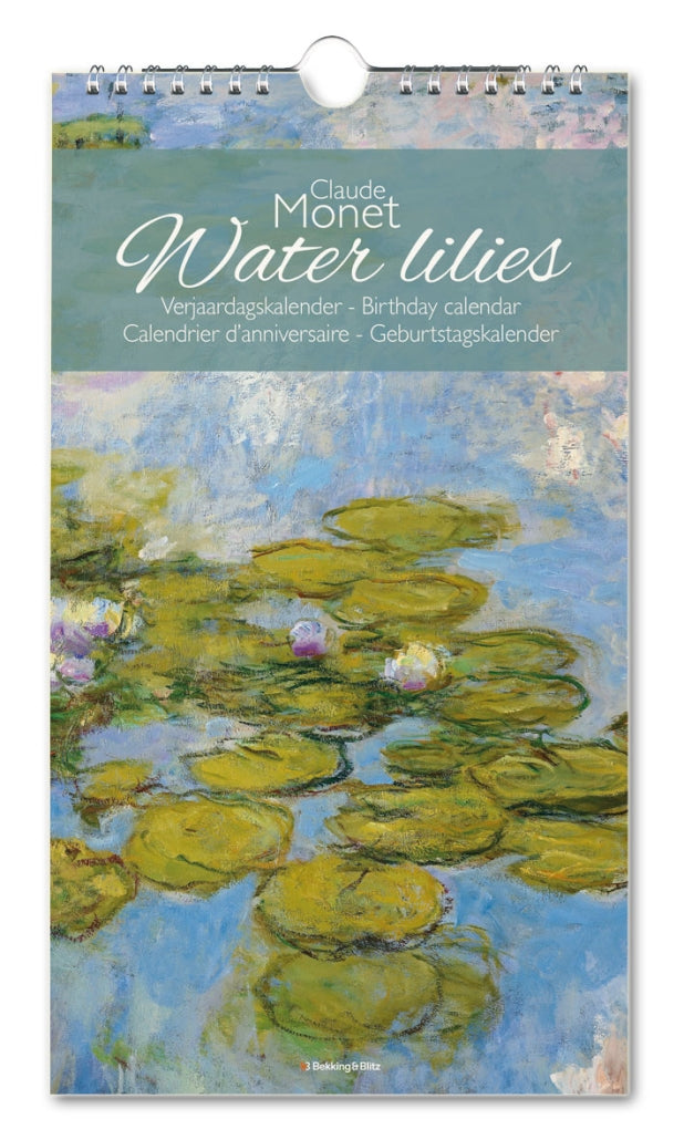 BB - Birthday Calendar - Monet - Waterlilies