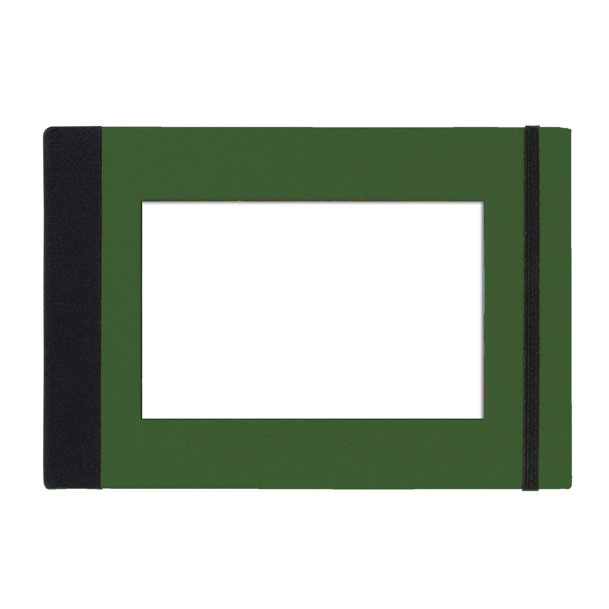 BB - Picture Frame Cover A5 Notebook - Landscape - Dark Green