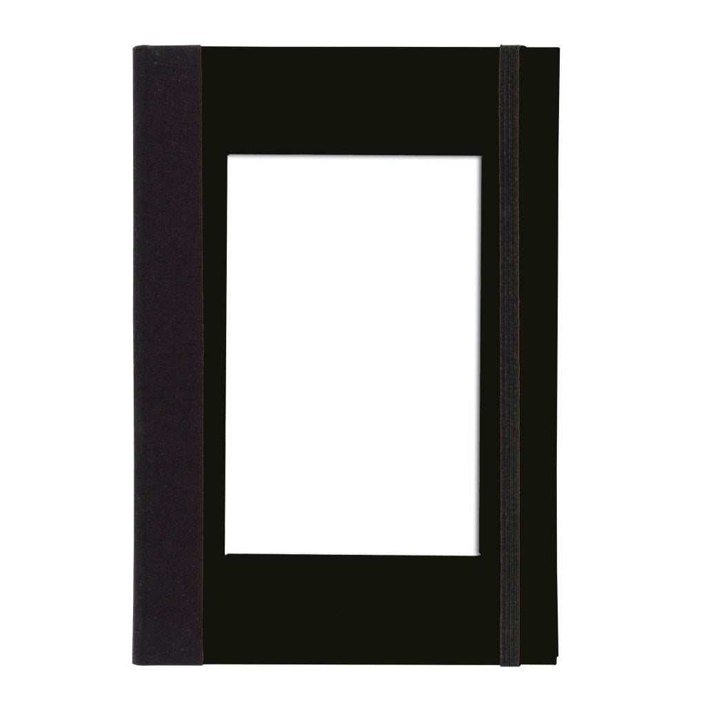 BB - Picture Frame Cover A5 Notebook - Portrait - Black