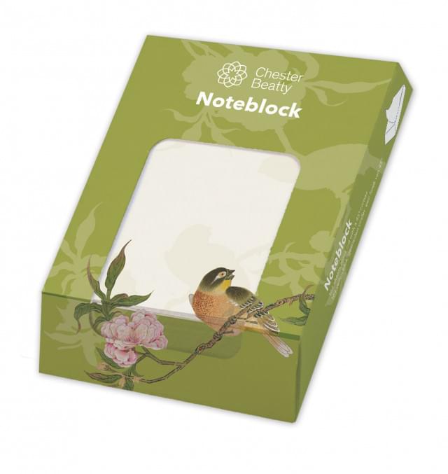 Memo Pad - Album of Birds and Flowers (groen), Hu Feitao, Chester Beatty