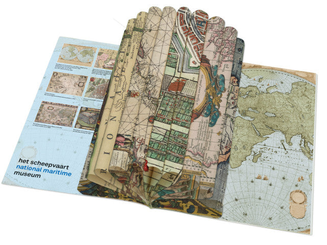 Gift Wrap Book - National Maritime Museum - Wandkaart van de wereld door Joan Blaeu, Het Scheepvaartmuseum