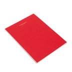 CM - A4 Lined Block Notes - Red
