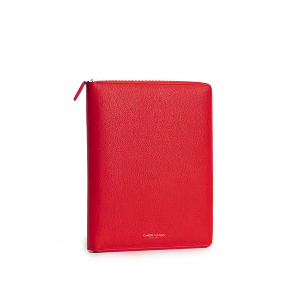 CM - A5 Albert Portfolio w zip - Cherry Red