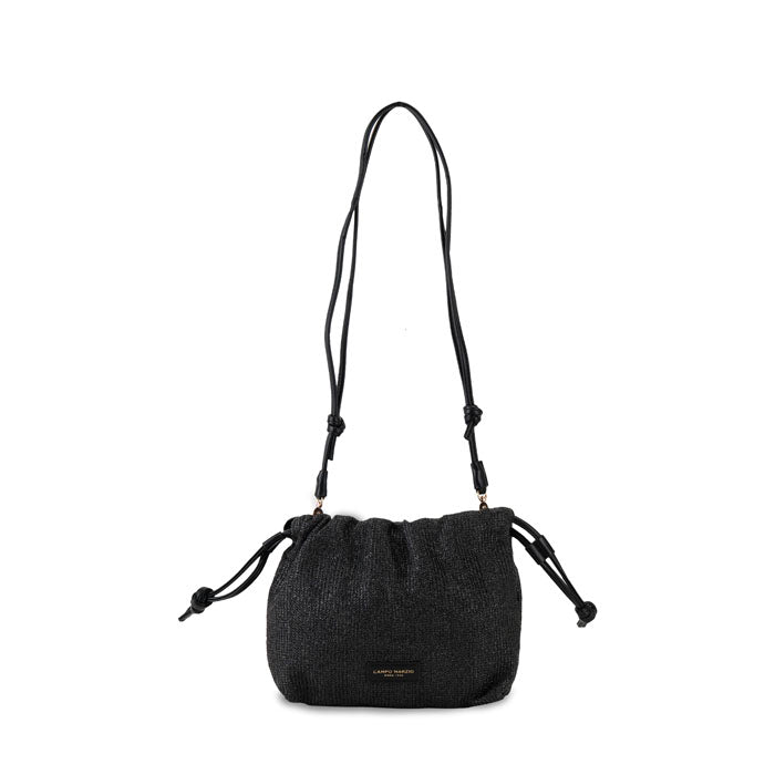 CM - Bon Bon Crossbody Bag in Fabric - Black
