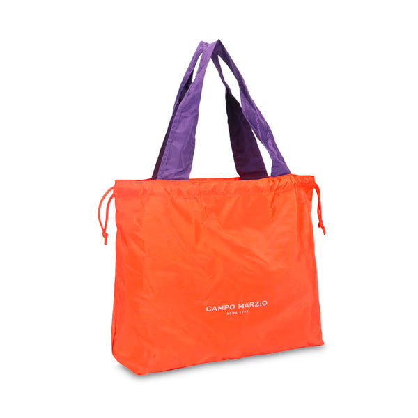 CM - Citrine Foldable Bag - Orange w Violet