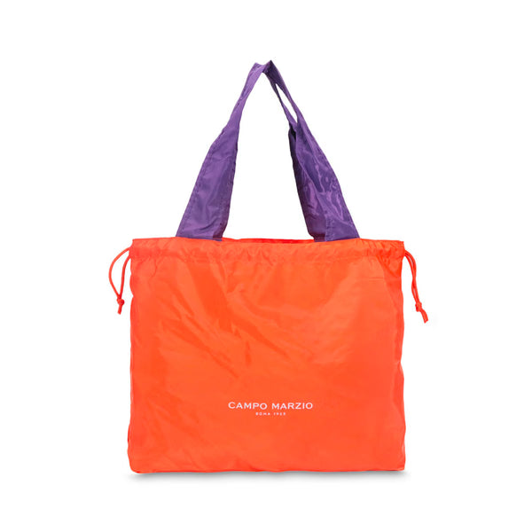 CM - Citrine Foldable Bag - Orange w Violet