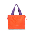 CM - Citrine Foldable Bag - Orange w Violet