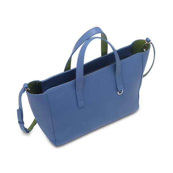 CM - a Handbag - Ashley - a Dark Denim w Moss Green