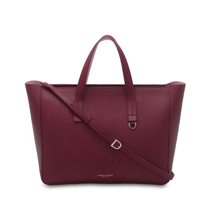 CM - a Handbag - Ashley - Burgundy w Pink