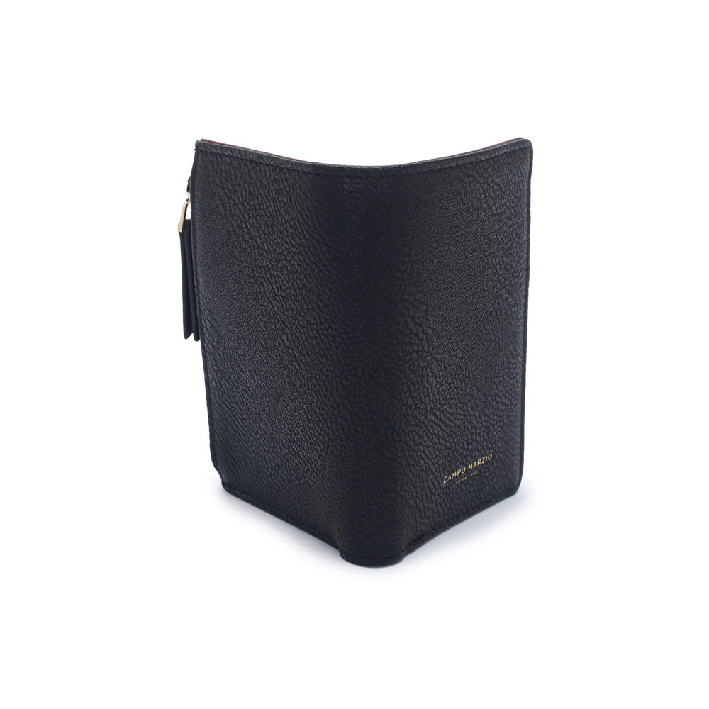 CM - Janelle Wallet - Black w Burgundy