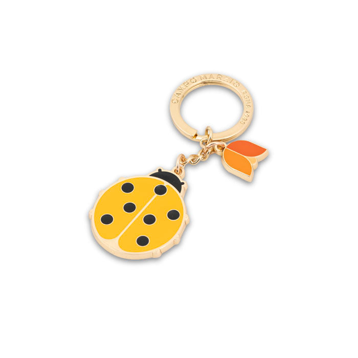 CM - Key Ring - Ladybird - Golden Yellow