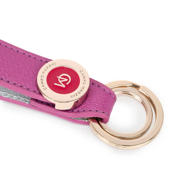 CM - Key Ring - Mauve w Silver