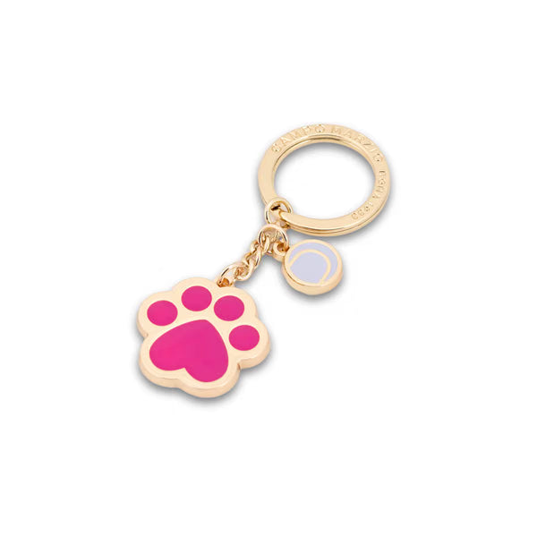 CM - Key Ring - Paw - Mauve