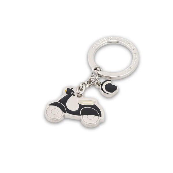 CM - Key Ring - Scooter - Black
