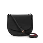 CM - Kym Saddle Bag - Black w Burgundy
