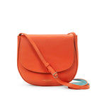 CM - Kym Saddle Bag - Orange w Aqua
