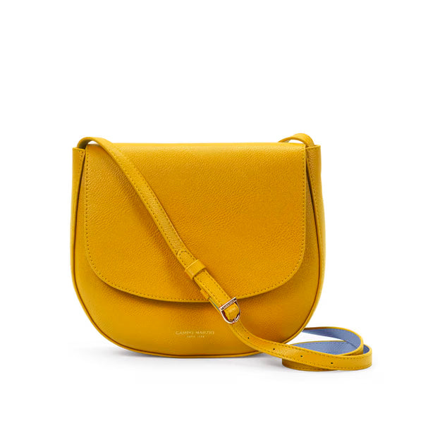CM - Kym Saddle Bag - Golden Yellow w Lilac