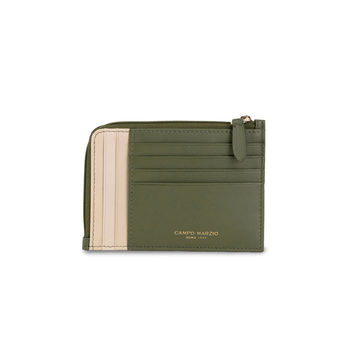 CM - Lynette Card Holder - Olive w Cream