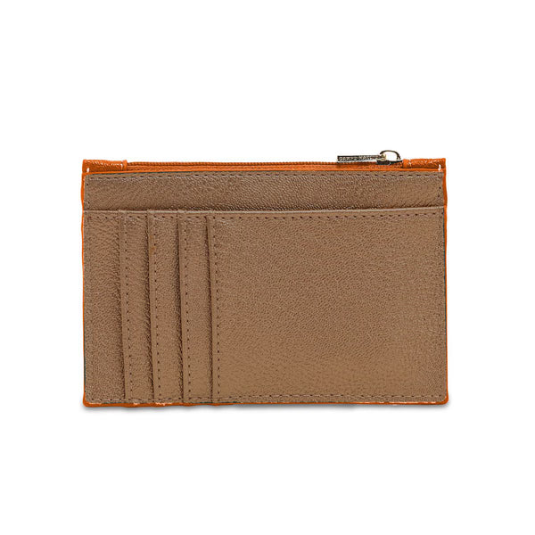 CM - Matilde Card Holder - Orange w Bronze
