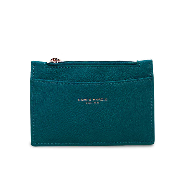 CM - Matilde Card Holder - Petrol Green w Light Green