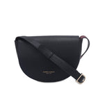 CM - Naomie Mini Saddle Bag - Black w Burgundy