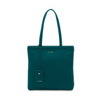 CM - Olivia Tote Bag - Petrol Green w Light Green
