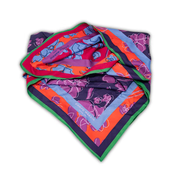 CM - Peony Scarf / Bag - Violet