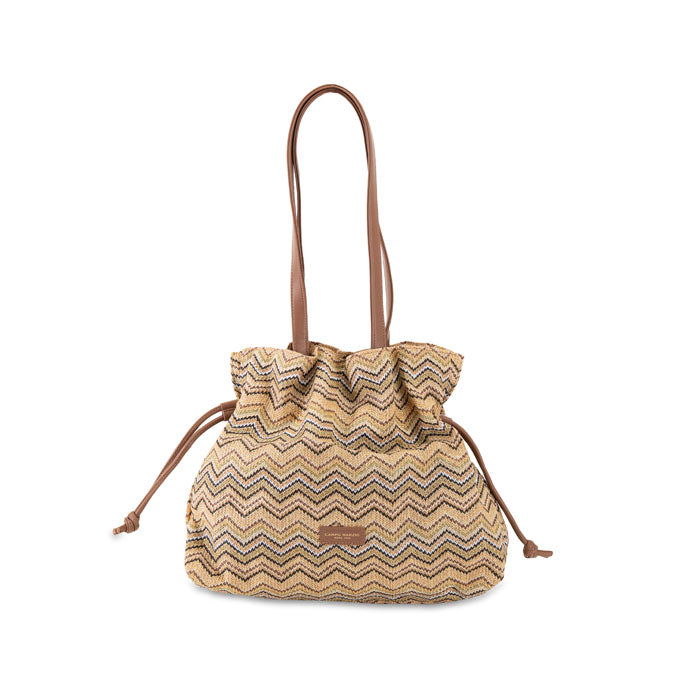 CM - Sugar Shoulder Bag in Fabric - Sand