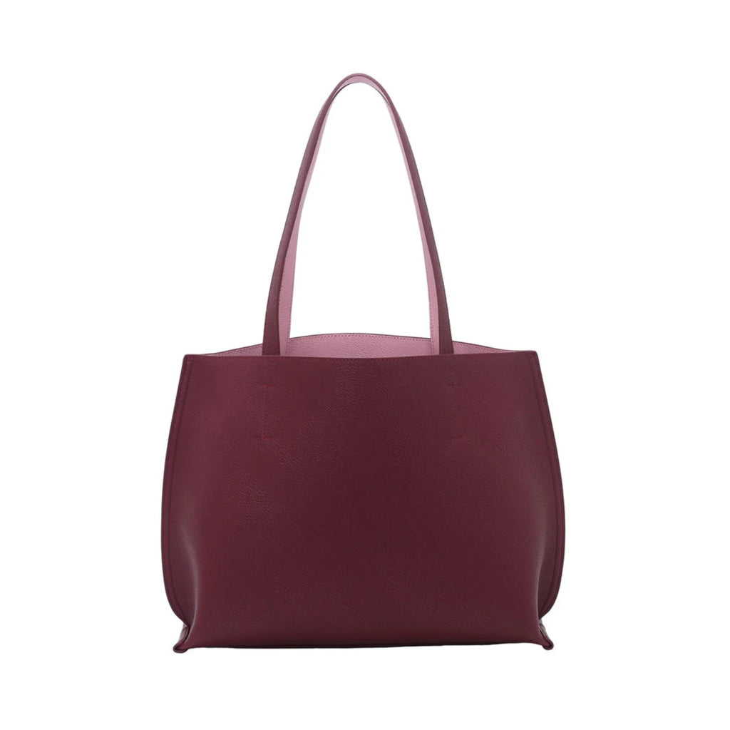 CM - Tote - Tina Tote Bag - Burgundy w Pink