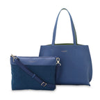 CM - Tote- Tina Tote Bag - Dark Denim w Moss Green