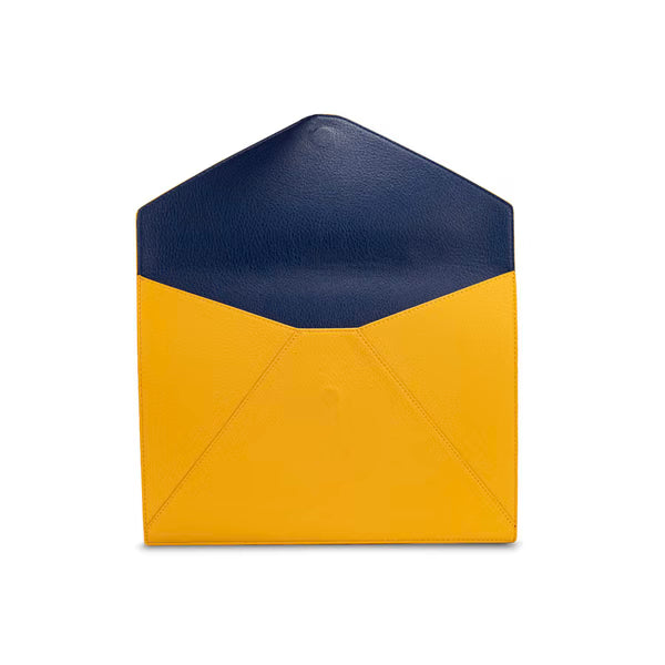 CM - A4 Fedor Document Holder - Yellow w Ocean Blue