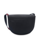 CM - Christina Saddle Bag - Black w Burgundy