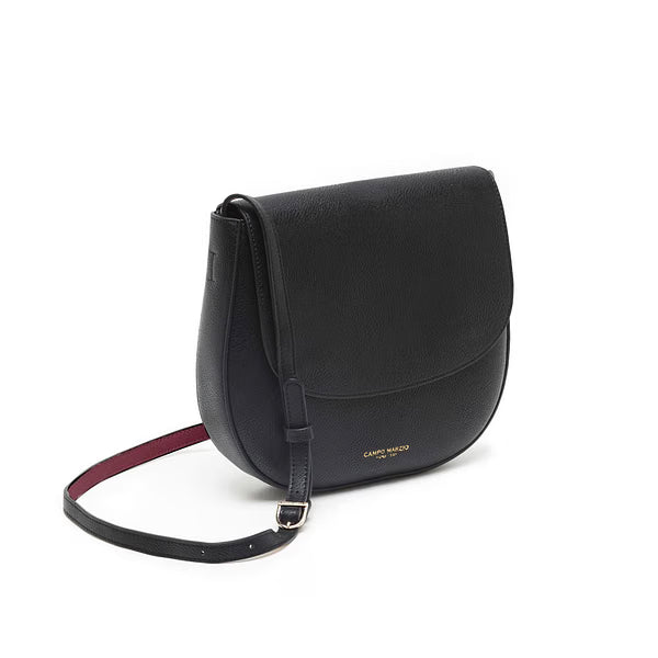 CM - Kym Saddle Bag - Black w Burgundy