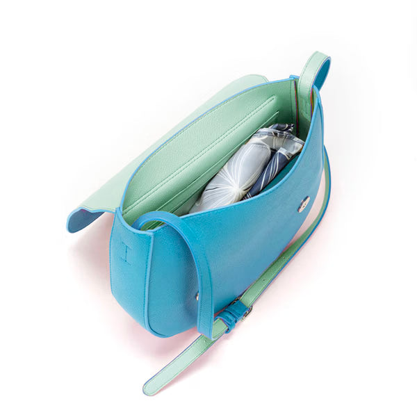 CM - Kym Saddle Bag - Blue Jeans w Mint