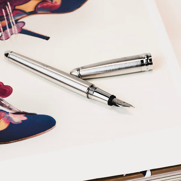 CM - Minny Big Fountain Pen - Silver