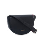 CM - Naomie Mini Saddle Bag - Black w Burgundy