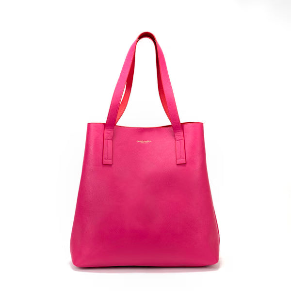 CM - Iconic Reversible Tote - Cherry Red w Fuchsia