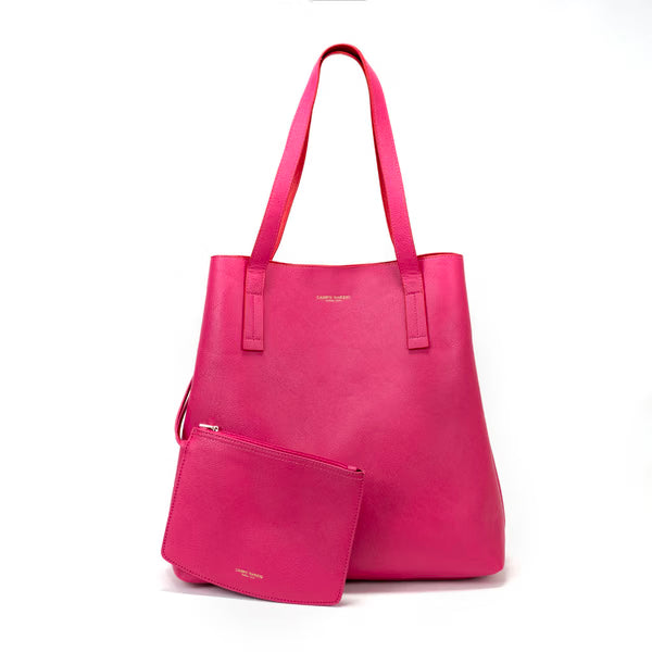 CM - Iconic Reversible Tote - Cherry Red w Fuchsia
