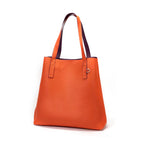 CM - Iconic Tote Bag - Plum w Tangerine
