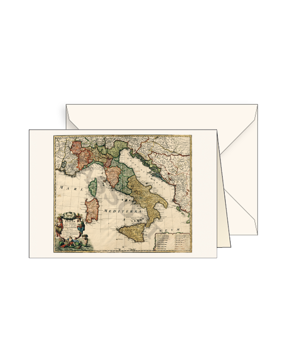 Card T - Map of Italy