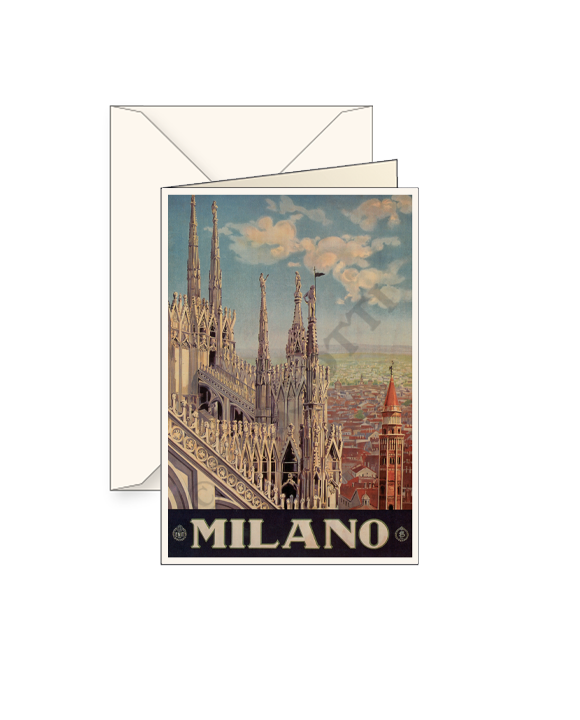 Card T - Milan Duomo - Poster