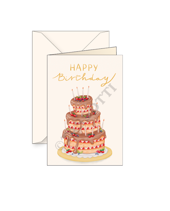 Card T - Party Cake