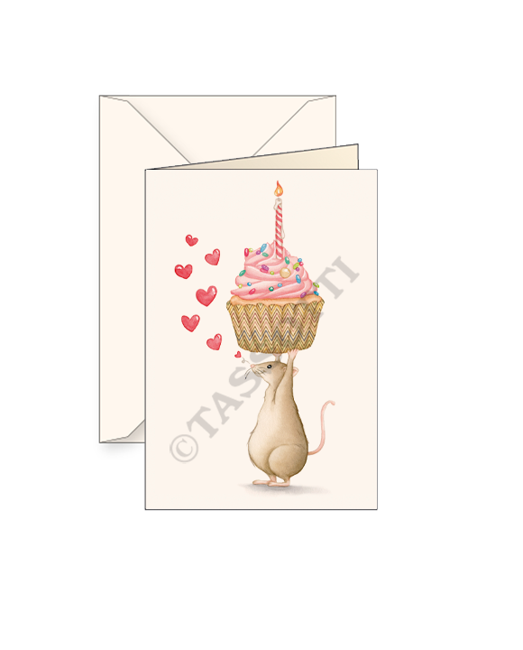 Card T - Party Cupcake