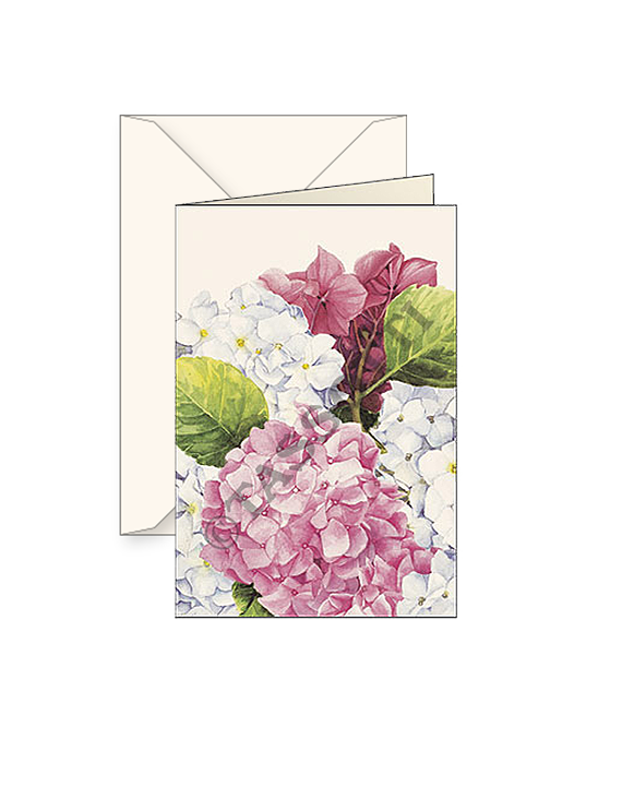 Card T - Pink Hydrangea