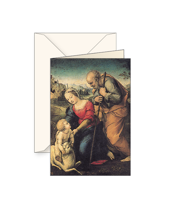 Card T - Raffaello (1483-1520) -  Holy Family of Cordero