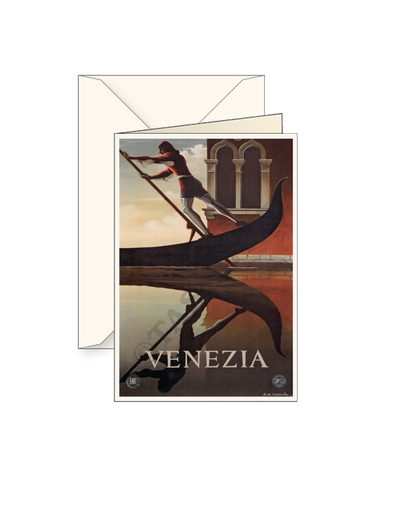 Card T - Venetian Gondola
